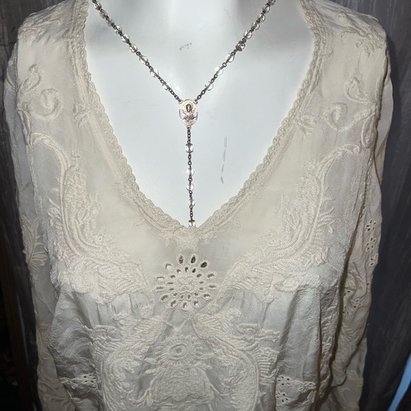 Johnny Was long sleeve top - Picture 2 of 8